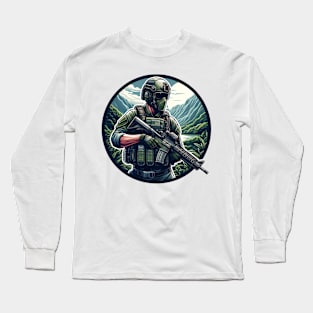 Tactical Man Long Sleeve T-Shirt